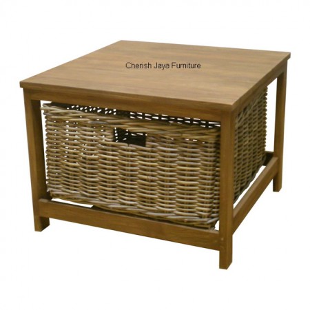SJBS 003 Kubu Bedside Table H=45 x W=60 x D=60 cm